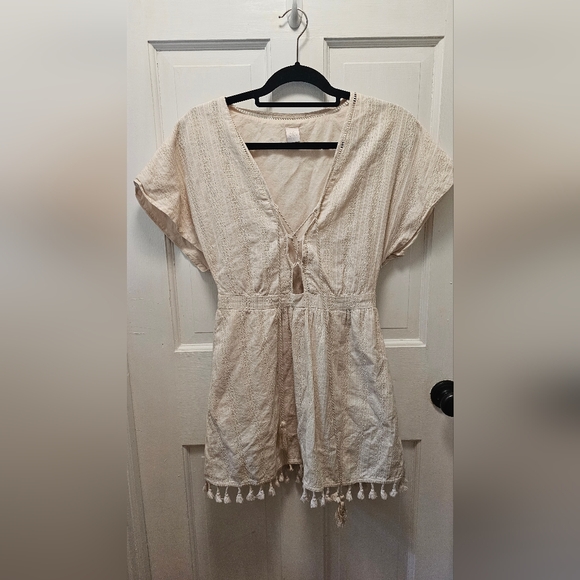 Ale by Alessandra Bruna Mini Dress off White Boho Size Small - Picture 2 of 9